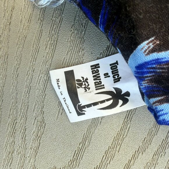 Touch of Hawaii Blue Wrap Scarf 100% Rayon Swim Cover Beachwear - Picture 4 of 6